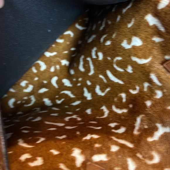 Madewell The Medium Transport Tote: Printed Calf Hair Edition Pecan - Picture 14 of 15